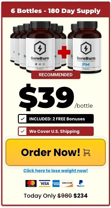 SeroBurn Supplement 6 bottles