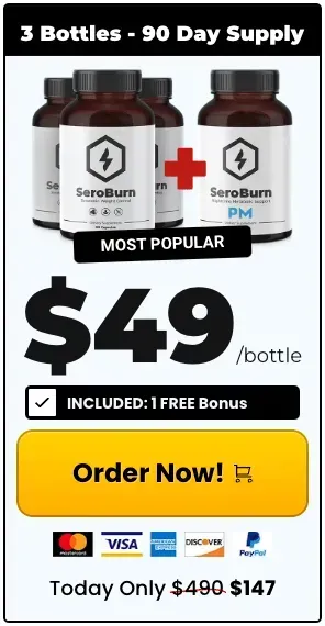 SeroBurn Supplement 3 bottles